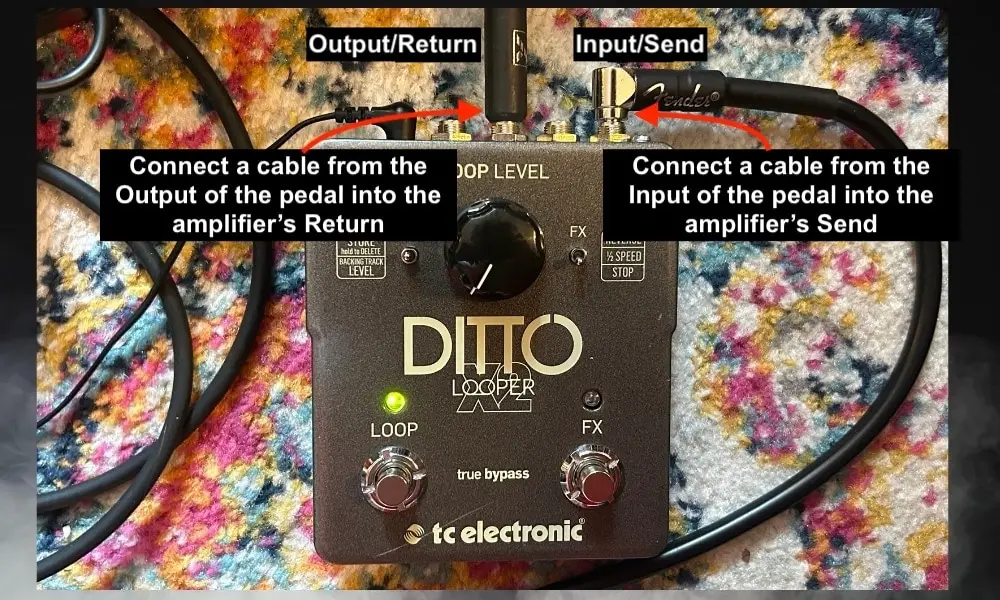 Input/Output - Where To Connect the Ditto X2 in the Signal Chain 