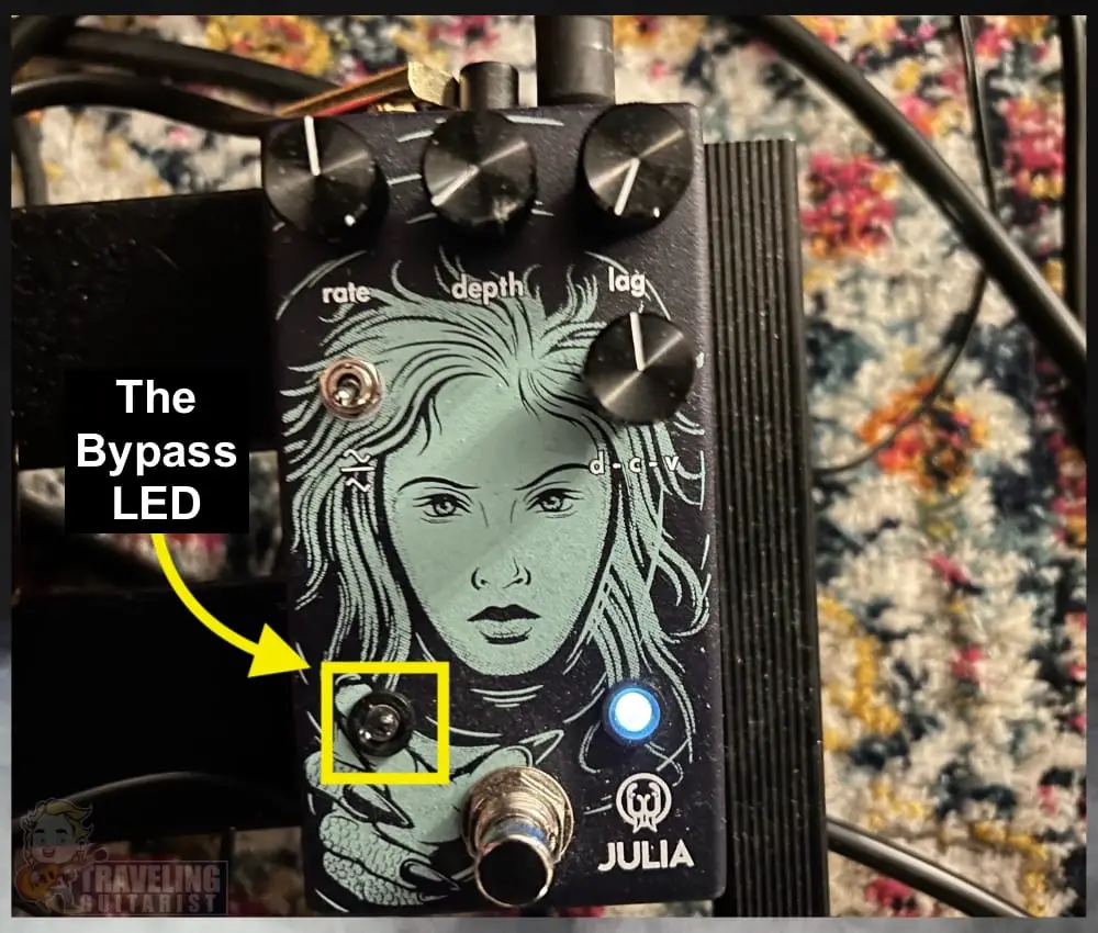 Bypass LED on the Walrus Audio Julia V2 