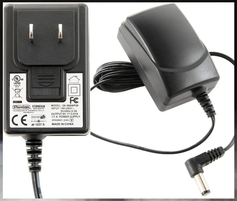 Dunlop ECB-003 9VDC Power Supply Front and Back