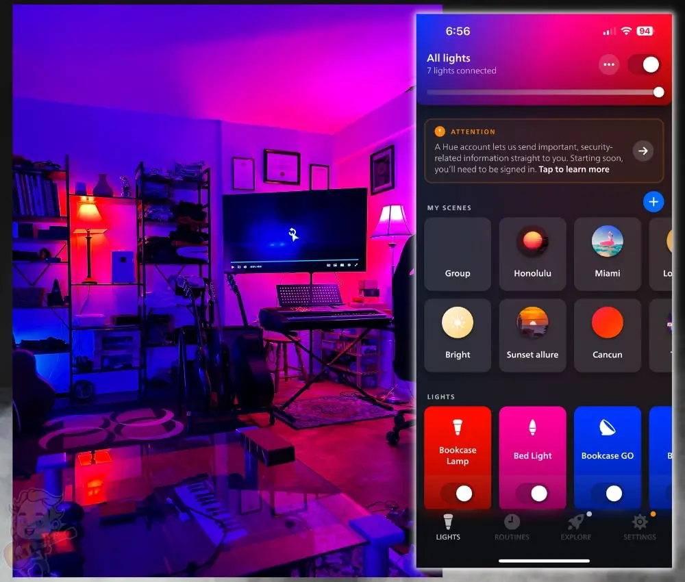 Philips Hue in my Apartment