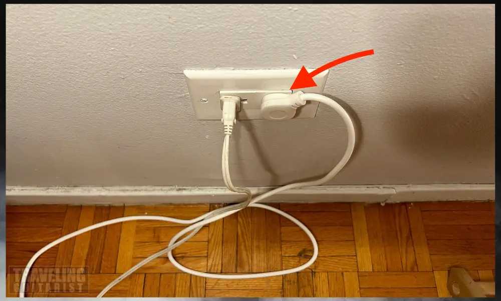 1 - Power Outlet into the Wall 