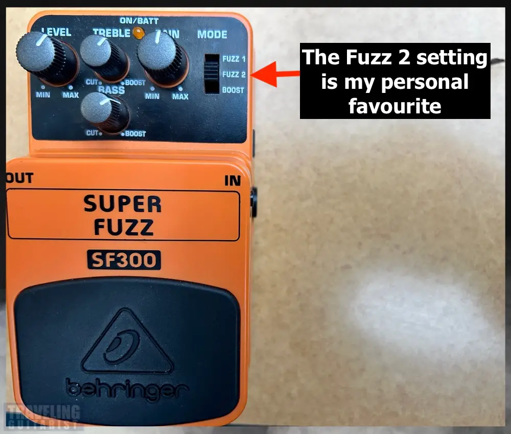 Fuzz 2 on the Super Fuzz SF300