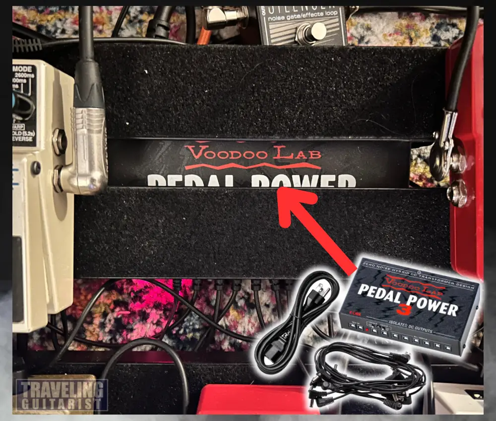 Voodoo-Labs-Pedal-Power-3-on-my-Pedalboard-