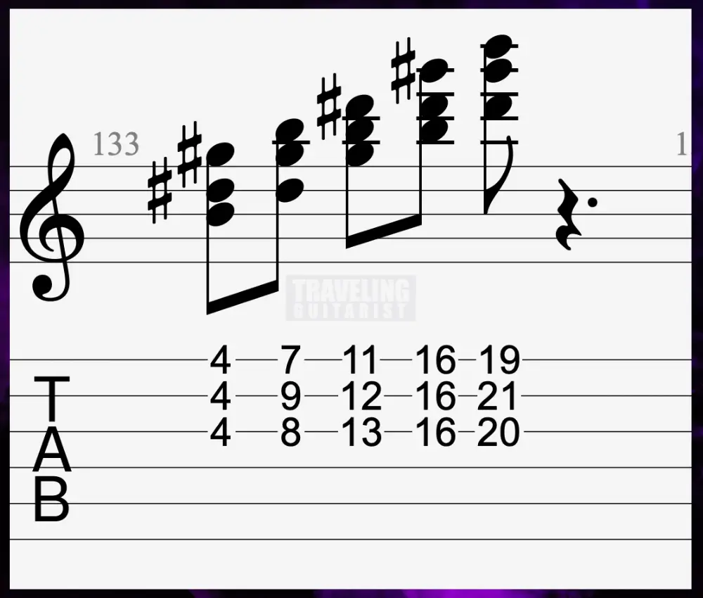 Ab Minor - Chords of E Major