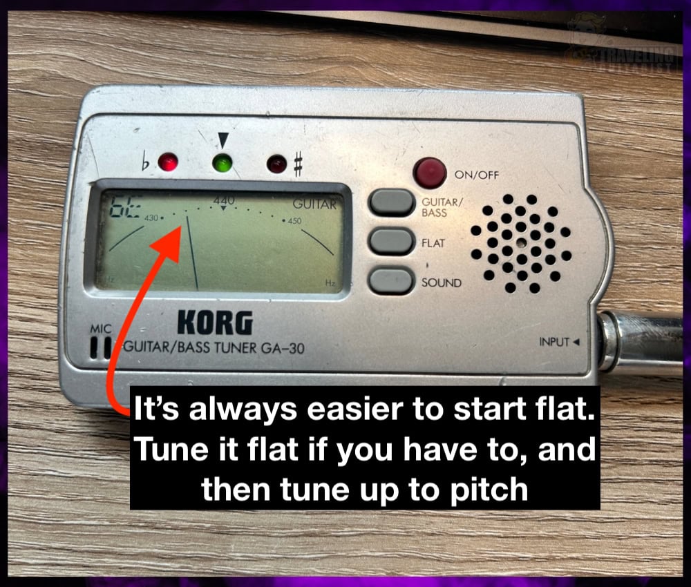 2) It's Easiest to Tune Up Than Tune Down - Guitar Tuner