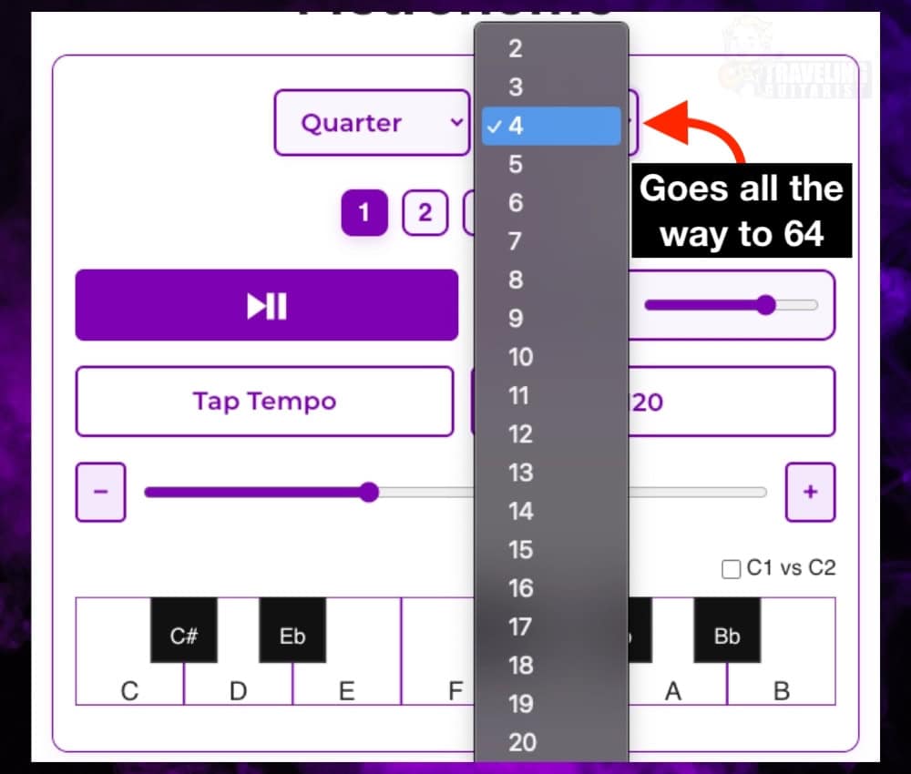 3) A) Beats Per Bar - Drone Track Metronome