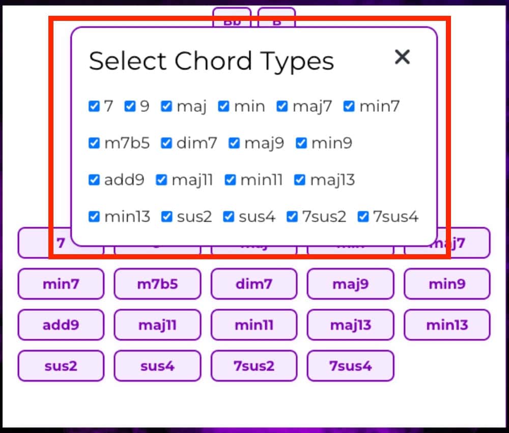 3) Pick the Chord Types - Guitar Chord Identification Quiz 