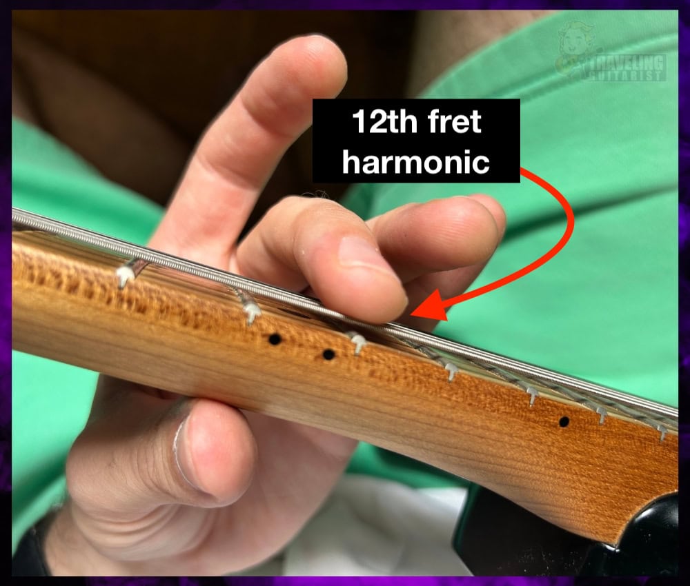 5) Use the 12th Fret Harmonic for Lower Strings - Guitar Tuner 