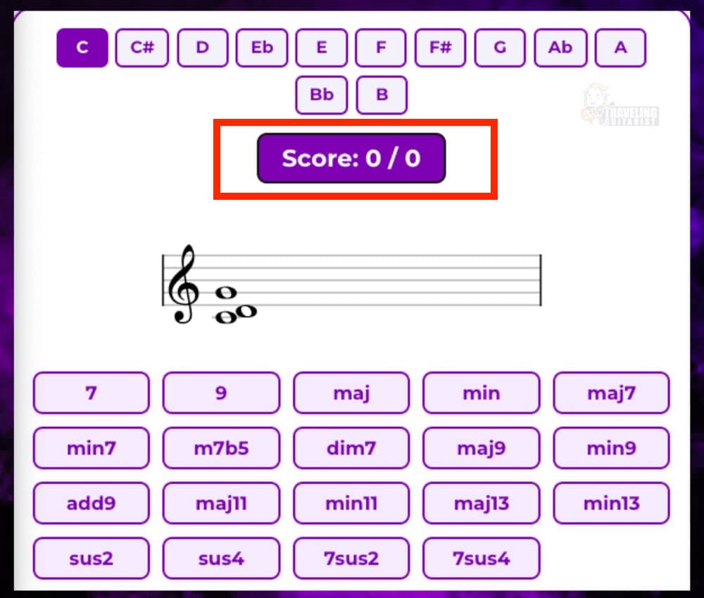 7) Track Your Score - Guitar Chord Identification Quiz 